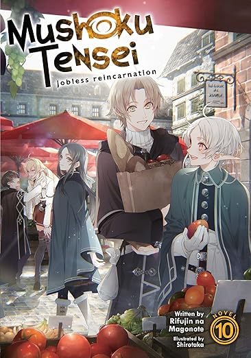 Mushoku Tensei Series. Collection Set of 6 Books, Jobless Reincarnation Light Novel Set Vol. 10-15 by Rifujin Na Magonote
