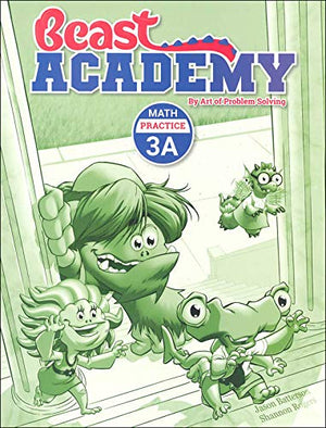 NEW Art of Problem Solving: Beast Academy Grade 3 Practice Workbook Set (4 Books): Practice 3A, 3B, 3C, 3D
