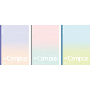 KOKUYO Composition Notebooks, 7" x 10" Smart Lined Notebook, 30 Sheets 6mm Dot Ruled Paper, 3 Pack B5 Notebook for School, School Supplies Comp Book for Note Taking, Souffle Tone, Japan Import