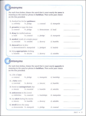 Vocabulary Workshop Enriched Orange Level Student Edition, Grade 4 | Vocabulary Workbook | Elementary English Language Arts