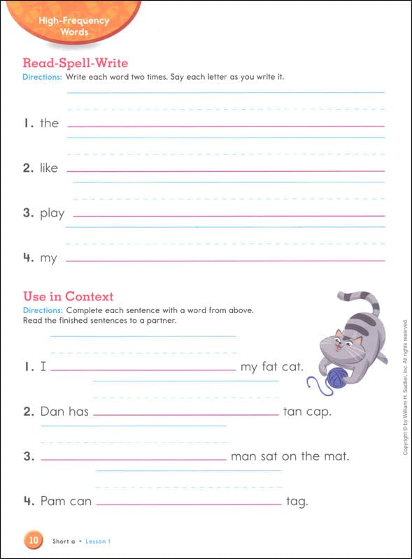 From Phonics to Reading Level A Student Edition, Grade 1 | Phonics & Reading Workbook | English Language Arts Learning Book