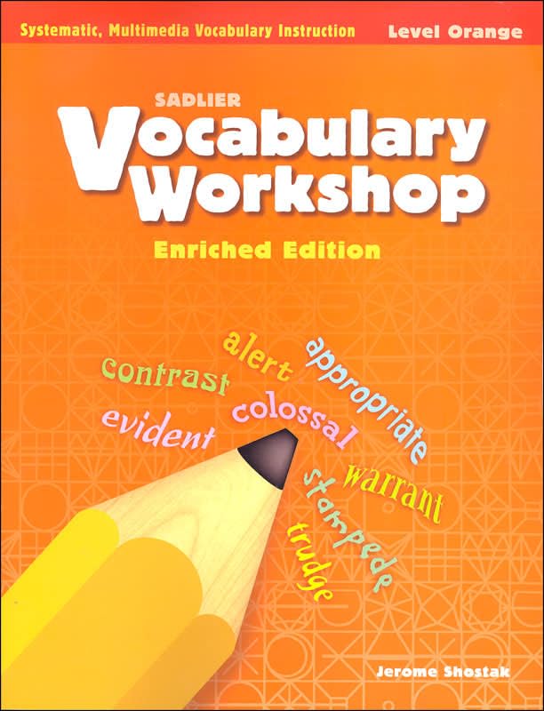 Vocabulary Workshop Enriched Orange Level Student Edition, Grade 4 | Vocabulary Workbook | Elementary English Language Arts