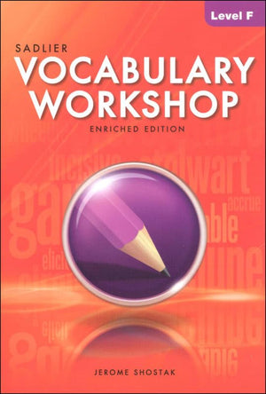 Vocabulary Workshop Enriched Level F Student Edition, Grade 11 | Academic Vocabulary Workbook | High School English Language Arts