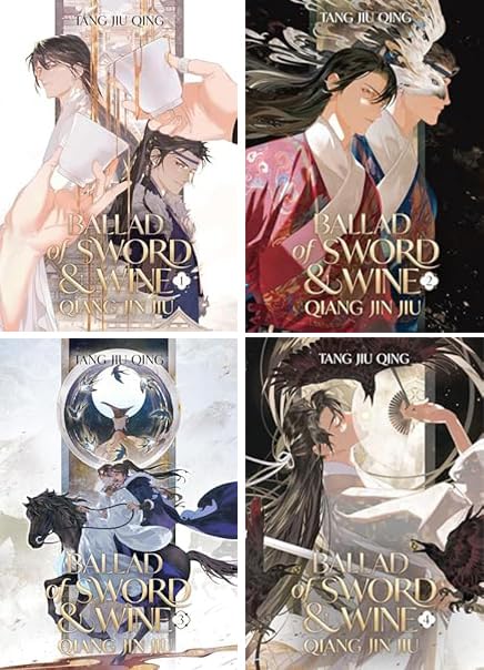 Ballad of Sword and Wine Series, 4 Books Collection Set, Vol. 1–4, by Tang Jiu Qing