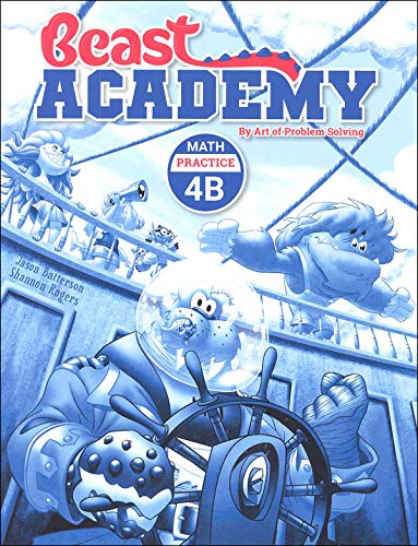 NEW LIST! Art of Problem Solving: Beast Academy Grade 4 Practice Workbook Set (4 Books)