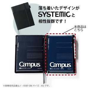 KOKUYO Campus Notebook, Business Type, Dot A 7mm Ruled, A4, 40 Sheets, 37 Lines, Navy Cover, Japan Import (NO-201AT-DB)