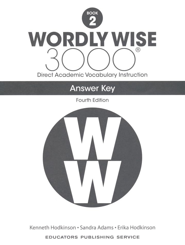 Wordly Wise 3000® 4th Edition Grade 2 SET -- Student Book and Answer Key (Direct Academic Vocabulary Instruction)