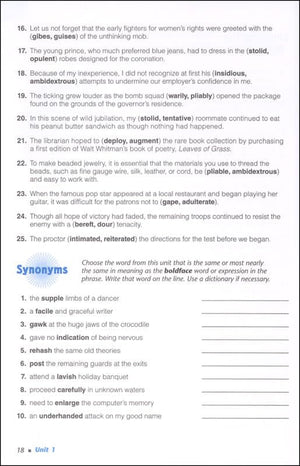 Vocabulary Workshop Enriched Level E Student Edition, Grade 10 | Academic Vocabulary Workbook | High School English Language Arts