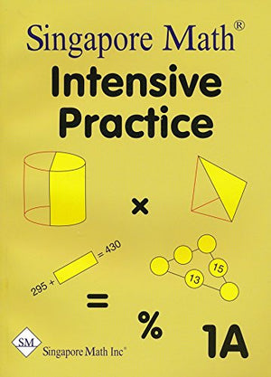 Singapore Math 3 Books Set for Grade 1 - Singapore Math Intensive Practice 1A & 1B, Challenging Word Problems Grade 1