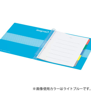 KOKUYO Campus B5 Slide Binder Notebook with 5 Tab Dividers, PP Cover, 26 Hole, 100 Sheets Capacity, Blue, Japan Import (RU-P334NB)