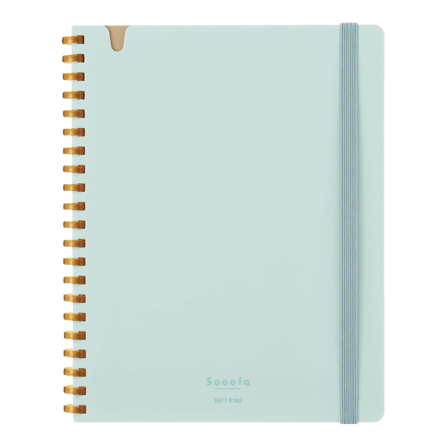 KOKUYO Graph Journal Notebook, Sooofa 7.2'' x 5.5'' Soft Ring Notebook for Women 4mm Grid Ruled, 80 Perforated Sheets, Blue, B6 Notebook for Work Journals for Writing. Japan Import (SU-SV748S4-LB)