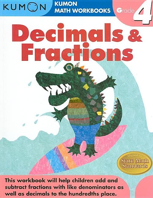 Kumon Grade 4 Complete Set (7 Workbooks) - Multiplication, Division, Decimals&Fractions, Geometry&Measurement, Word Problems, Reading, Writing