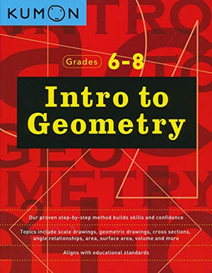 Kumon Complete Middle School Workbooks Set (5 Books) - Pre-Algebra & Algebra + Intro to Geometry & Geometry + Word Problem