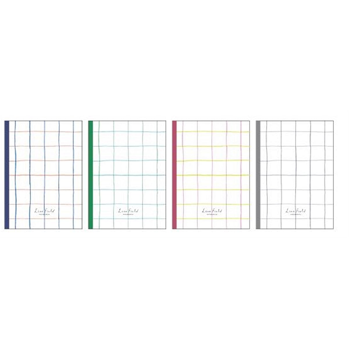 KOKUYO Composition Graph Notebook 4 Pack, A5 Campus 5x5 Grid Notebooks, 40 Perforated Sheets Notebook for School, Comp Book for Journal Planner Drawing Perfect for Women Study Note Taking