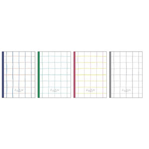 KOKUYO Composition Graph Notebook 4 Pack, A5 Campus 5x5 Grid Notebooks, 40 Perforated Sheets Notebook for School, Comp Book for Journal Planner Drawing Perfect for Women Study Note Taking