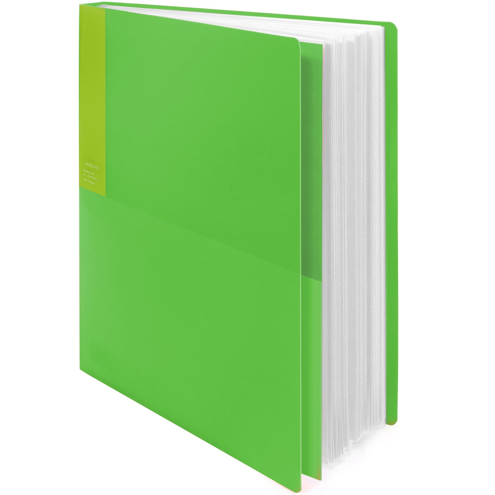 Kokuyo 20-Pocket Binder with Plastic Sleeves (Blue), A4 Art Portfolio Folder with Clear Sheet Protectors. 40 Pages of Presentation Display Book. Japan Import (CTRA-C20B)