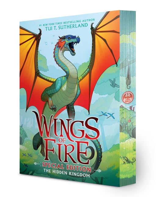 Wings of Fire Special Edition 5-Book Collection Set: The Dragonet Prophecy, The Lost Heir, The Hidden Kingdom, The Dark Secret, The Brightest Night (Stenciled Edges) by Tui T Sutherland