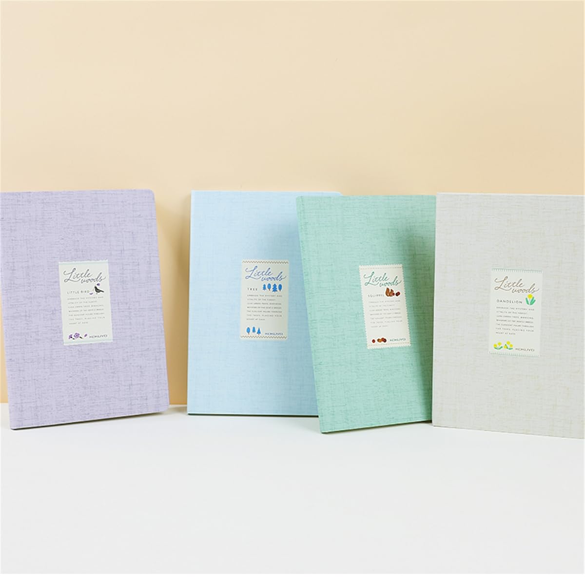 KOKUYO Lined Journal Notebooks, 4 Pack A5 Hardcover Notebook for Women in 8mm Ruled Japanese Smooth Paper, 70gsm 100 Sheets Each Pastel Travel Journal in 5.5'' x 8'', Journaling Writing Work & Office