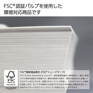 Kokuyo A4 KB Paper, 5 Ream (2500 Sheets), 64gsm, 80 Bright (ISO) - Perfect for Printing, Custom Planner and Journal - 8.3 x 11.7 inches, FSC Certified, Japan Import (KB-39N)