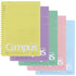 KOKUYO Spiral Lined Notebook, 5 Pack 8.3'' x 5.8'' Pastel Journal A5 Campus Soft Ring Notebooks with Dot 6 mm Ruled, 50 Sheets, 1 Subject Notebook, Note Taking for School. Japan Import (SU-S131BT)