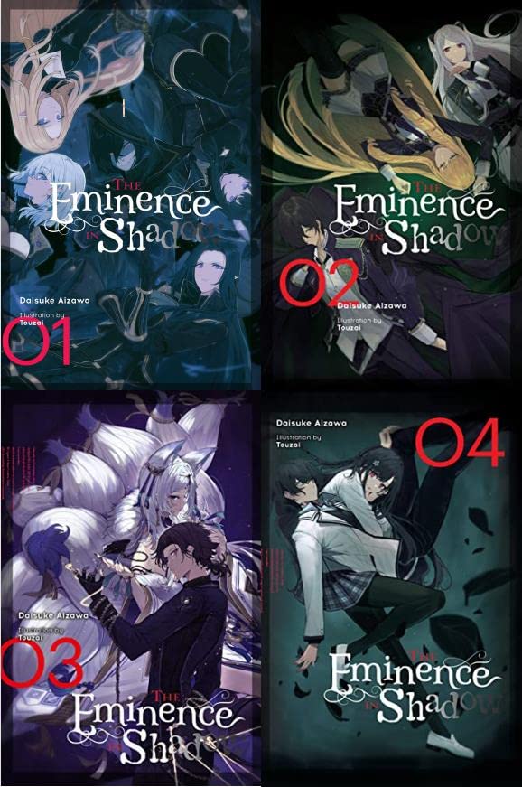 The Eminence in Shadow light novel Vol. 1-4 by Daisuke Aizawa