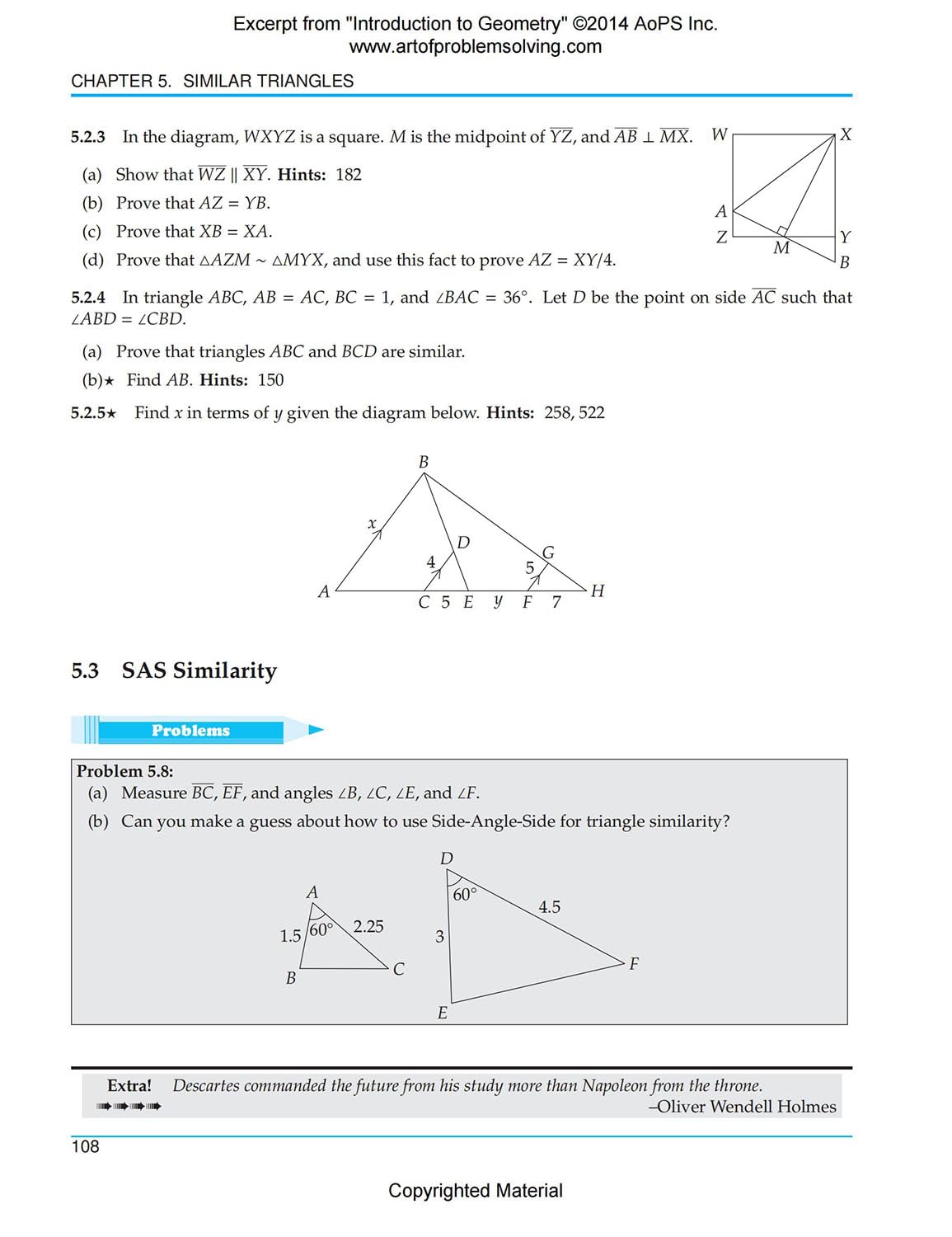 Art of Problem Solving (AoPS) Series, Introduction to Geometry 2 Books Set of Text and Solution by Richard Rusczyk