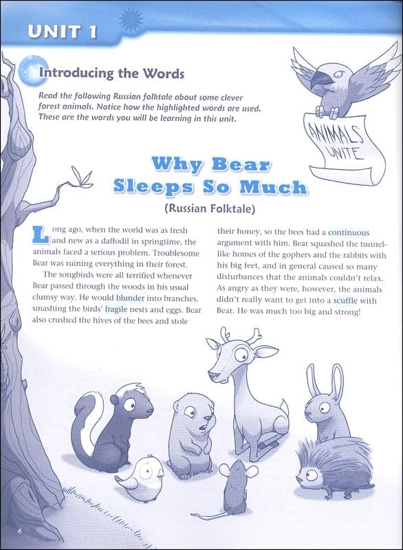 Vocabulary Workshop Enriched Blue Level Student Edition, Grade 5 | Vocabulary Workbook | Upper Elementary English Language Arts