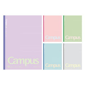 KOKUYO Composition Notebooks, 5 Pack Campus Semi-B5 Comp Book with Dot A 7mm Ruled, 30 Sheets, School Lined Notebook Positive Smokey, Journal Notebook for Women Work Study Note Taking (NO-3CATN-L40X5)