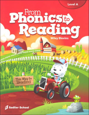 From Phonics to Reading Level A Student Edition, Grade 1 | Phonics & Reading Workbook | English Language Arts Learning Book