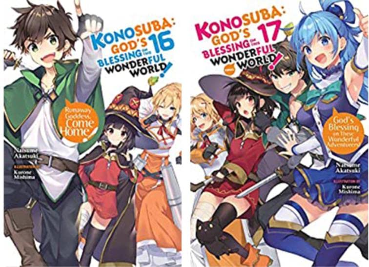 Konosuba: God's Blessing on This Wonderful World! Vol. 1-17 Complete Light Novel Set by Natsume Akatsuki