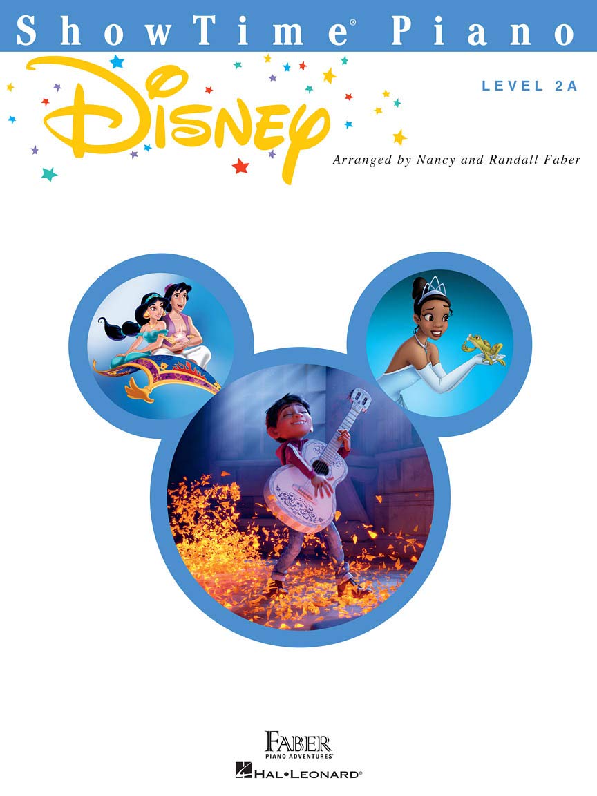 Faber Piano Adventures Piano Disney Books Set (4 Books) - Primer Level, Level 1, Level 2A, Level 2B