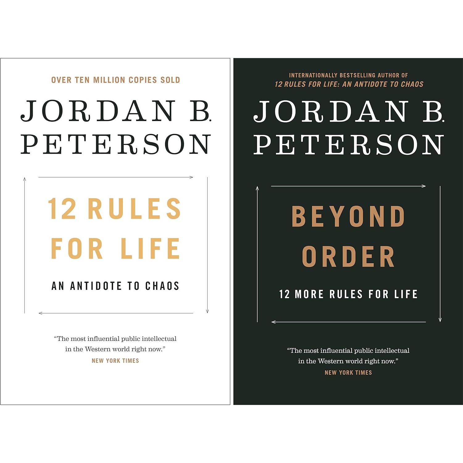 Jordan B. Peterson's Best Selling 2-Book Set (12 Rules for Life: an Antidote to Chaos & Beyond Order: 12 More Rules for Life)