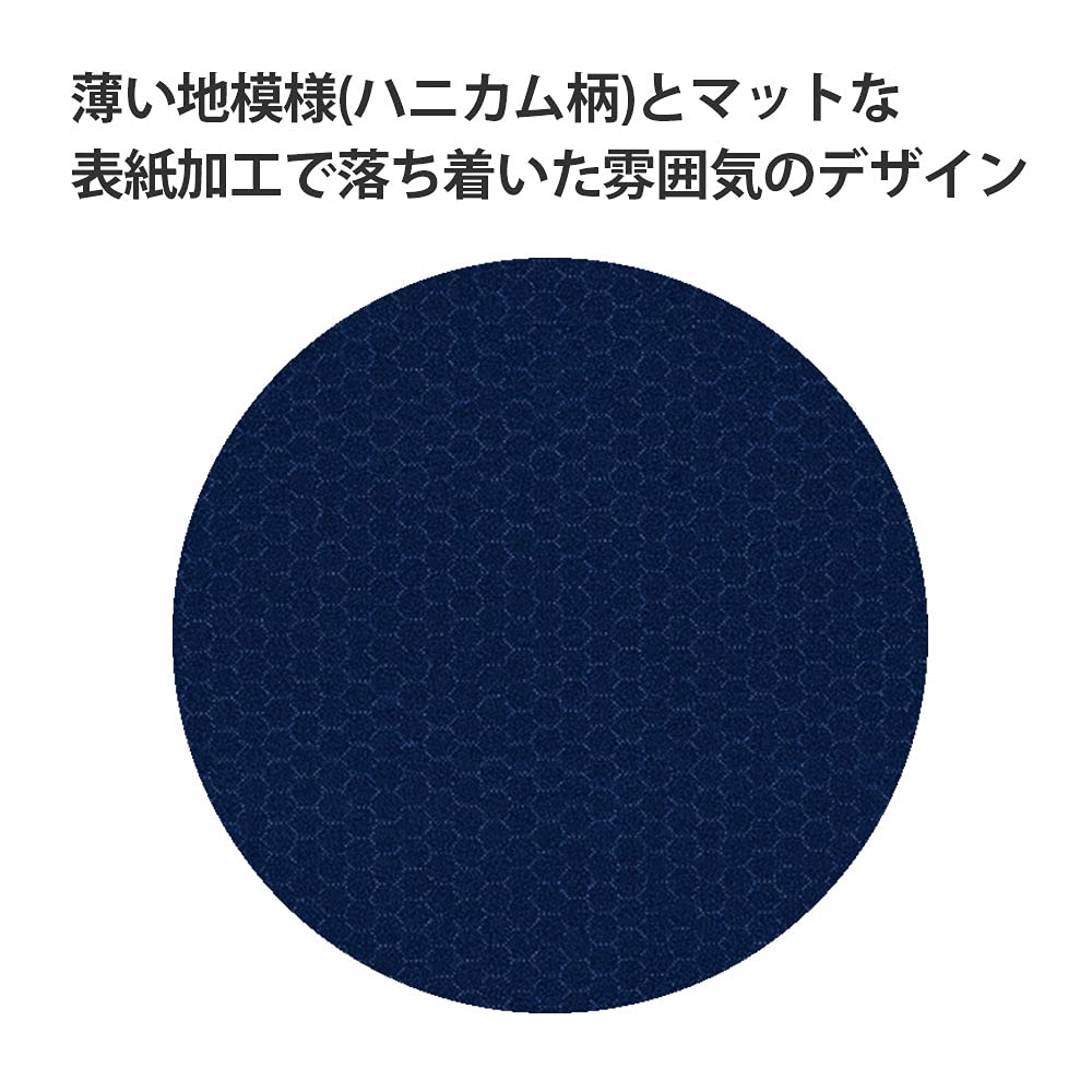 KOKUYO Campus Notebook, Business Type, Dot B 6mm Ruled, Semi-B5, 50 Sheets, 37 Lines, Navy Cover, Pack of 5, Japan Import (NO-5BT-DB)
