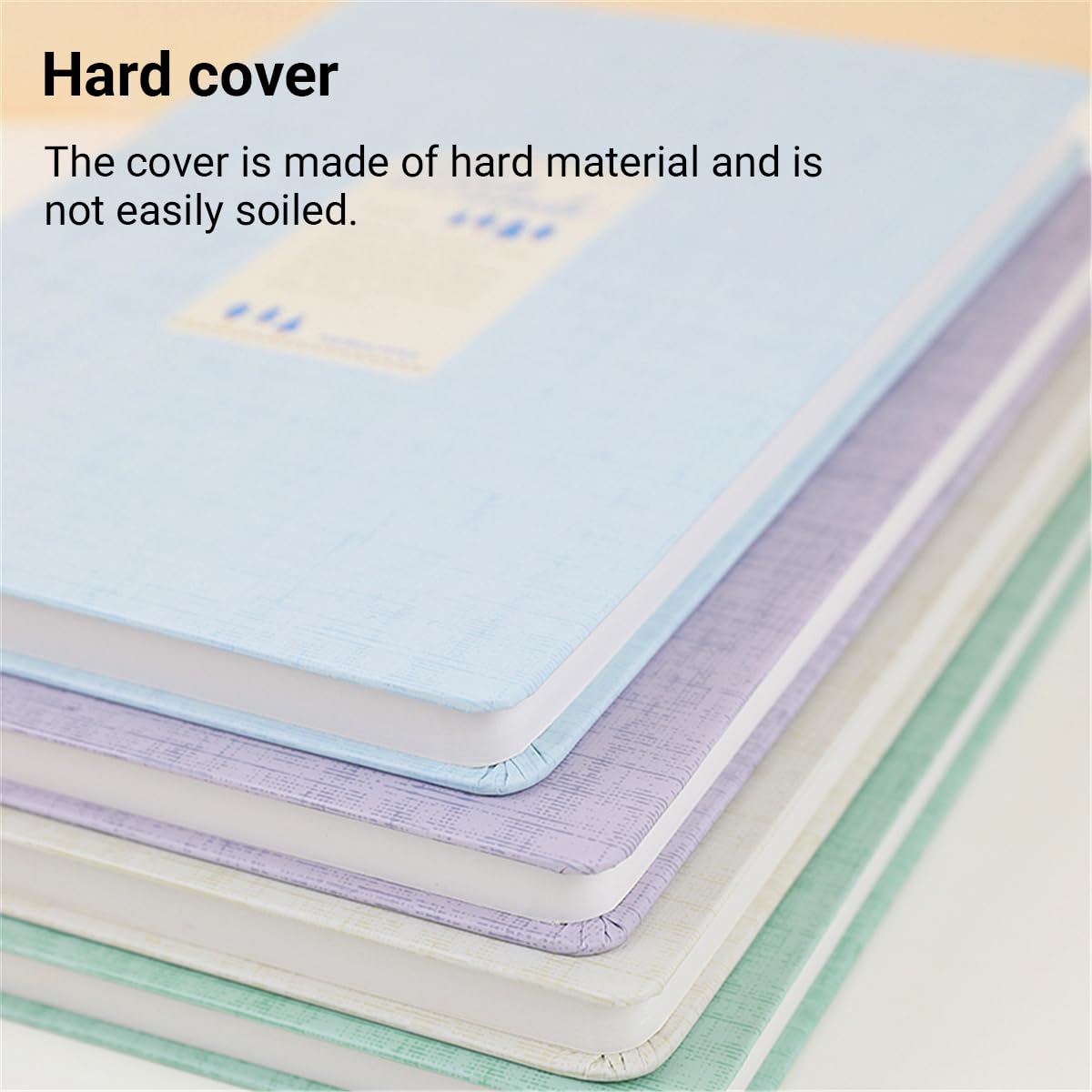 KOKUYO Lined Journal Notebooks, 4 Pack A5 Hardcover Notebook for Women in 8mm Ruled Japanese Smooth Paper, 70gsm 100 Sheets Each Pastel Travel Journal in 5.5'' x 8'', Journaling Writing Work & Office