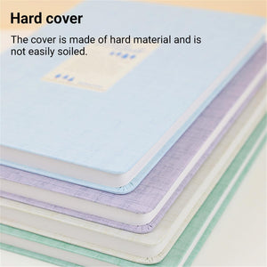 KOKUYO Lined Journal Notebooks, 4 Pack A5 Hardcover Notebook for Women in 8mm Ruled Japanese Smooth Paper, 70gsm 100 Sheets Each Pastel Travel Journal in 5.5'' x 8'', Journaling Writing Work & Office