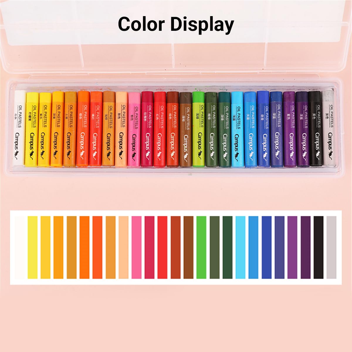 KOKUYO Soft Oil Pastels Set, 25 Colors Oil Pastels for Artists Beginners Adults Teachers - Vibrant Oil Pastel Crayons for Art Painting & Drawing, Blending, Layering, Shading