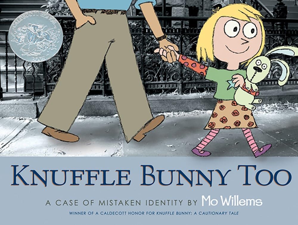 Mo Willems Knuffle Bunny Book Set of 3 - [Knuffle Bunny: A Cautionary Tale, Knuffle Bunny Too: A Case of Mistaken Identity, Knuffle Bunny Free: An Unexpected Guest]