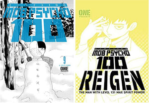 Mob Psycho 100 Manga 10-book Collection Set: Vol. 1-9 and Reigen by ONE