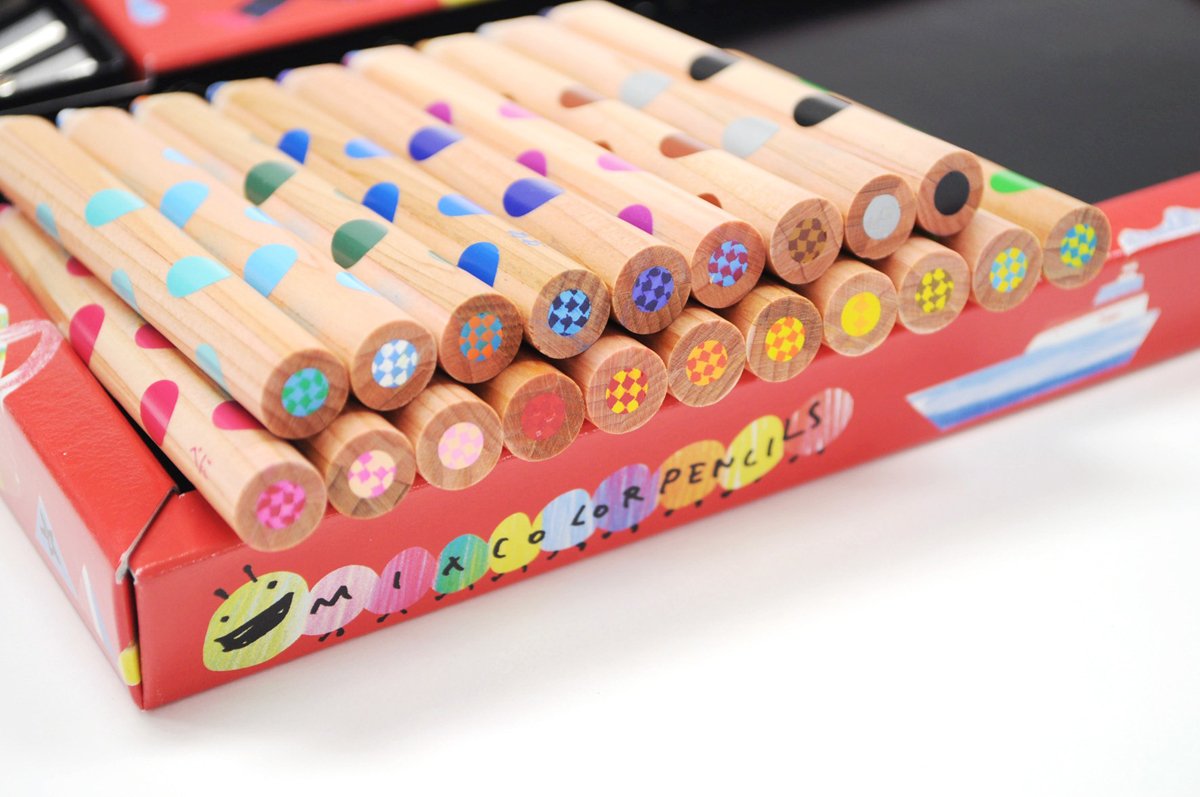 KOKUYO Dual Colored Pencils with Pencil Sharpener in 20 Colors. Smooth Coloring Pencils for Durable, Vibrant, Coloring, Drawing, Sketching, Arts & Crafts Supplies Gift. Japan Import (KE-AC2)