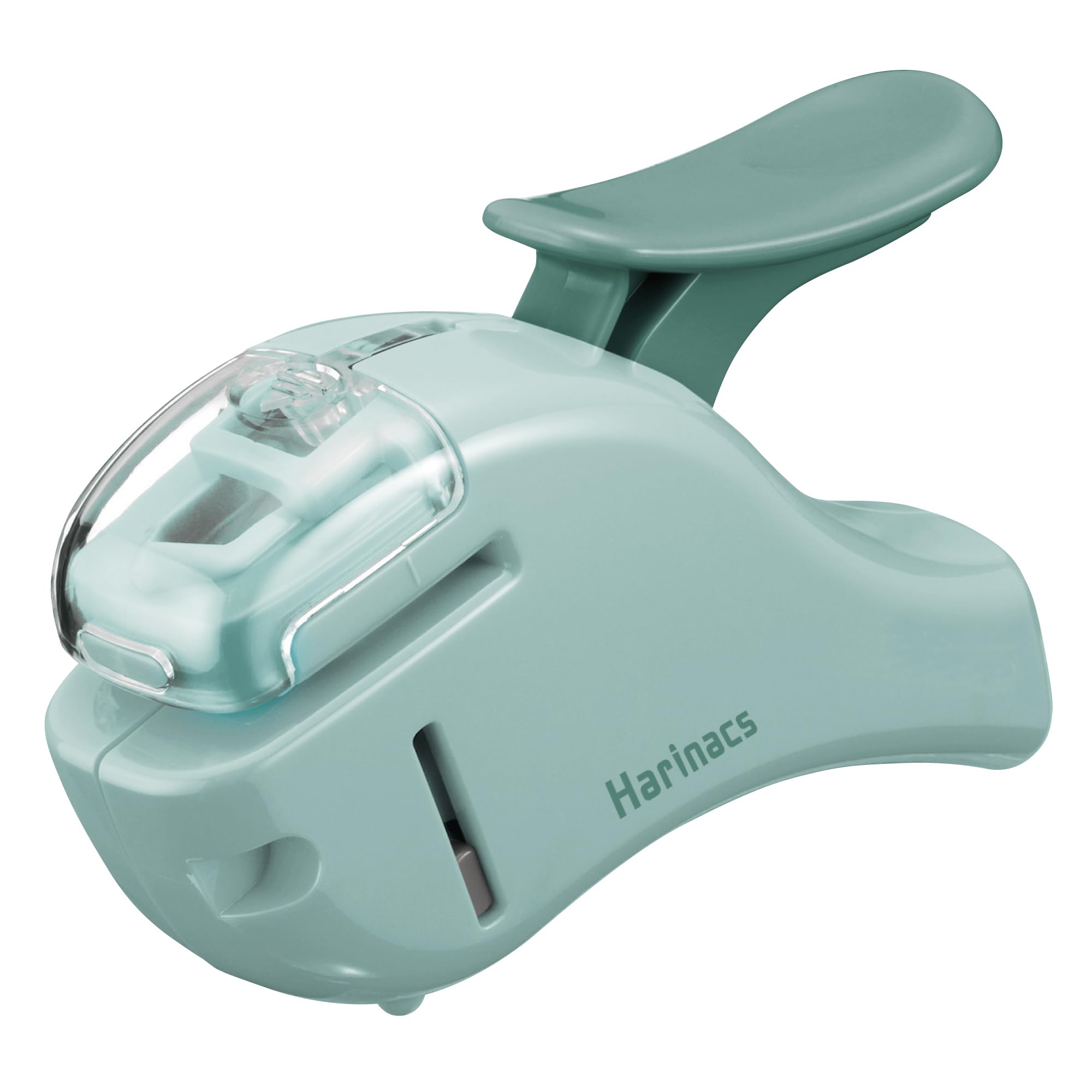 Kokuyo Stapleless Stapler, Harinacs Handheld Staple-Free, Up to 5 Sheets No Staple Binding, Portable Holeless Compact Alpha, Green Blue, Japan Import (SLN-MSH305GB)