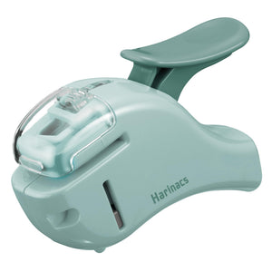 Kokuyo Stapleless Stapler, Harinacs Handheld Staple-Free, Up to 5 Sheets No Staple Binding, Portable Holeless Compact Alpha, Green Blue, Japan Import (SLN-MSH305GB)