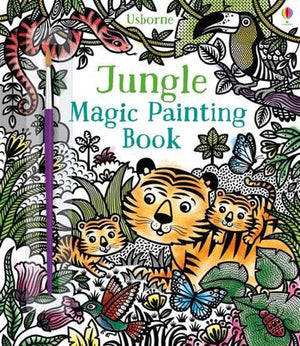 Magic Painting Book 6 Books Collection Pack Set #1 (Magical Creatures, Woodland, Animals, Dinosaurs, Jungle, Magic Painting book)
