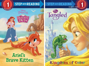 Step Into Reading Disney Princess 10 Book Set: The Perfect Dress, Rapunzel's Perfect Pony, I Love My Dad, Belle's Playful Puppy, Ariel's Brave Kitten, Tangled Kingdom of Color & More