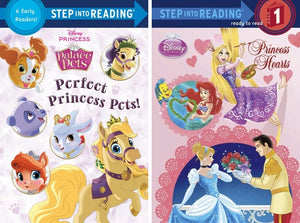 Step Into Reading Disney Princess 10 Book Set: The Perfect Dress, Rapunzel's Perfect Pony, I Love My Dad, Belle's Playful Puppy, Ariel's Brave Kitten, Tangled Kingdom of Color & More