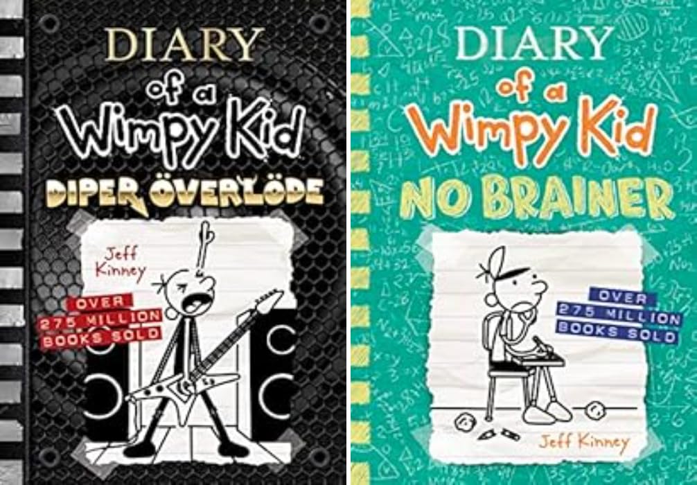Diary of a Wimpy Kid Series, Vol 1-18, 18 Books Collection Hardcover Set, by Jeff Kinney