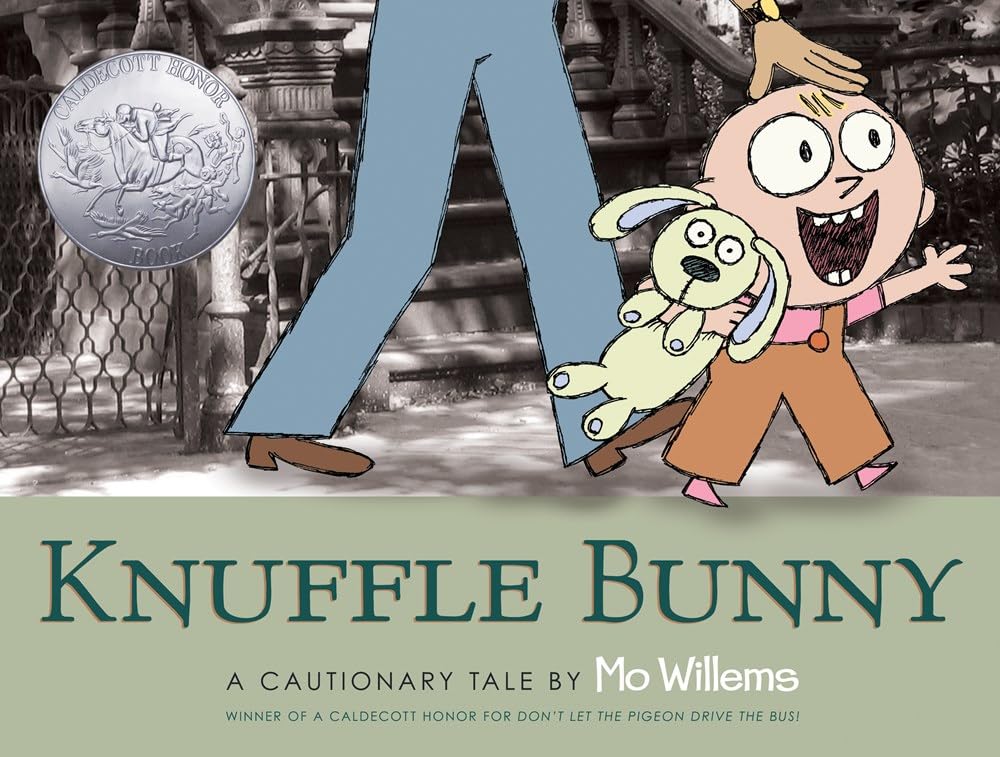 Mo Willems Knuffle Bunny Book Set of 3 - [Knuffle Bunny: A Cautionary Tale, Knuffle Bunny Too: A Case of Mistaken Identity, Knuffle Bunny Free: An Unexpected Guest]