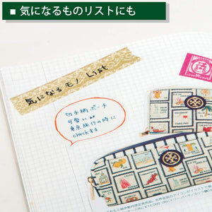 Kokuyo JIBUN_TECHO IDEA Notebook, A5 Slim Size(8.3" x 4.9"), 3mm Grid Ruled, 40 Sheets, Thin Paper, Pack of 2, Japan Import (NI-JCA3)
