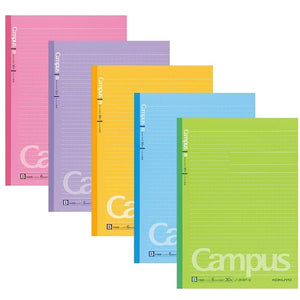 KOKUYO Campus Composition Notebooks, 5 Pack Semi-B5 Comp Book with B 6mm Ruled, 30 Sheets, Classic School Lined Notebook, Journal Notebook for Women Work Study Note Taking (NO-3CBNx5)
