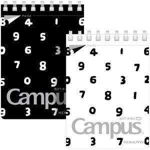 KOKUYO Small Notebooks, 2 Pack 3"x5" Pocket Spiral Notepads 50 Sheets 5x5 Dotted Each, Dot Grid Little Mini Soft Ring Notebook with Perforated Page to Stay Organized for Work or School