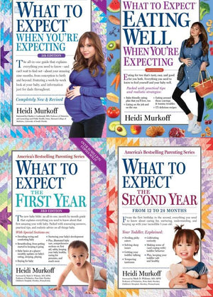 What to Expect 4-book set: First Year/Second Year/What to Expect When You're Expecting/Eating Well When You're Expecting